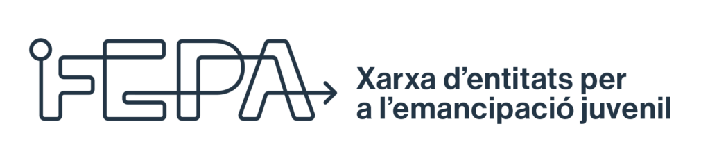 Logo de FEPA amb el claim 'Xarxa d'entitats per a l'emancipació juvenil'.