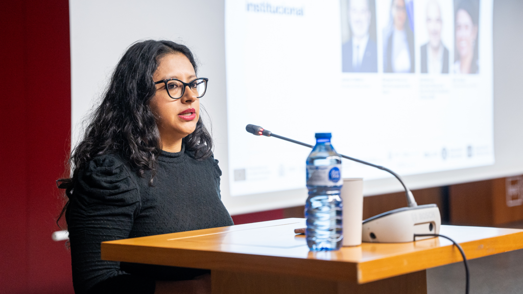 La directora general del Injuve, Margarita Guerrero, durante el cierre de las jornadas.